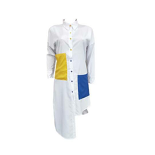 Load image into Gallery viewer, White Block out Dress
