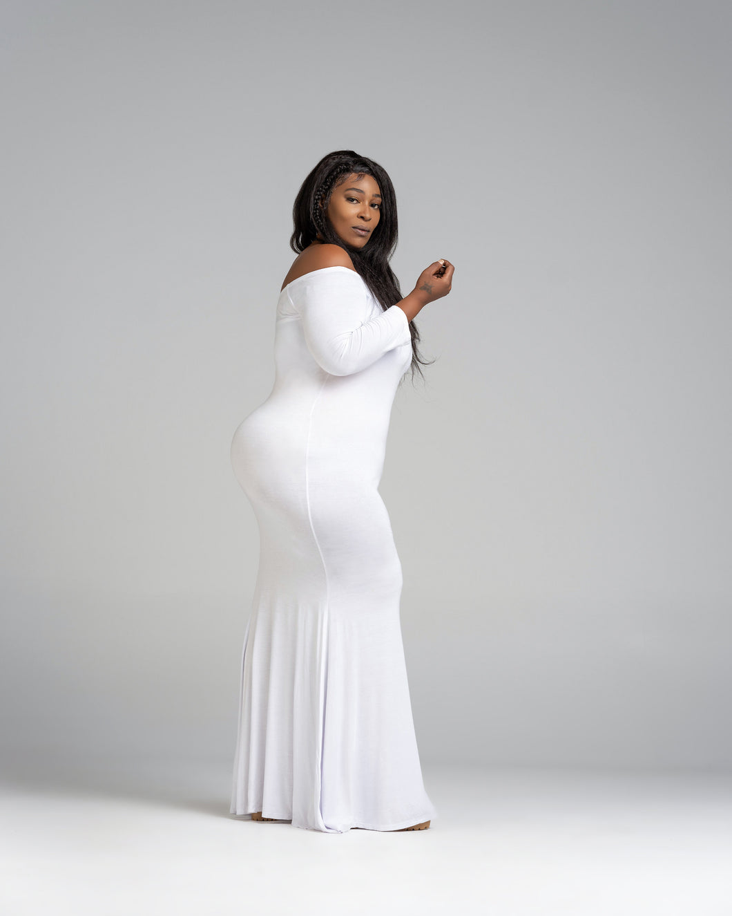 Whiteout Mermaid Plus Size Dress