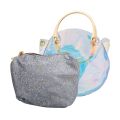 Silver Glitter Clear Purse